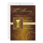 50th Wedding Anniversary Celebration - Modern Personalized Invitations