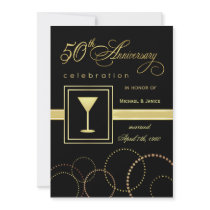 50th Wedding Anniversary Celebration - Modern invitations by SquirrelHugger 50th Wedding Anniversary Celebration - Modern invitations