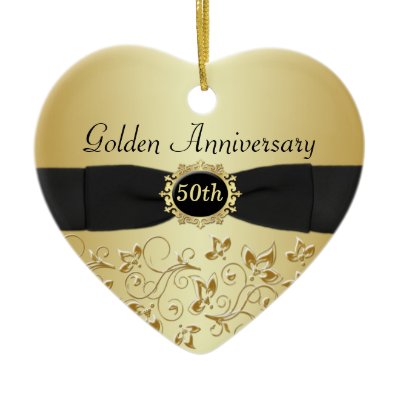 50th Wedding Anniversary Christmas Ornament