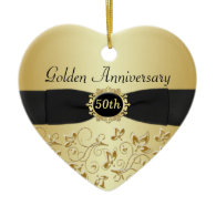50th Wedding Anniversary Christmas Ornament
