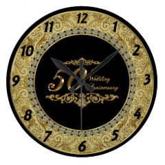 50th Wedding Anniversary Clock