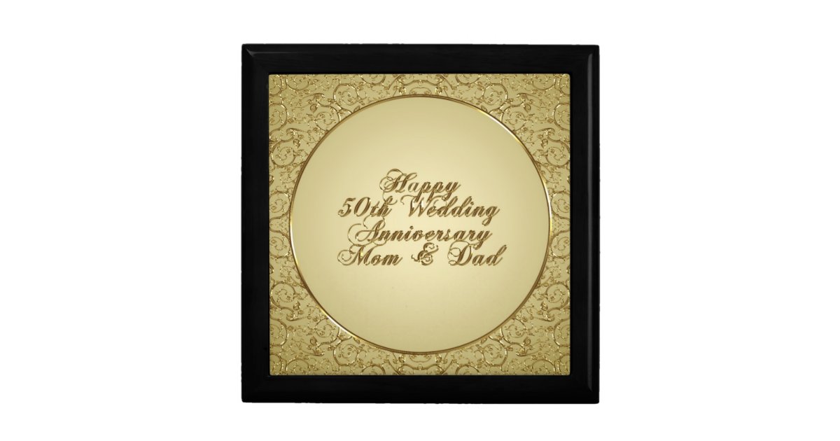 50th Wedding Anniversary Gift Box Zazzle