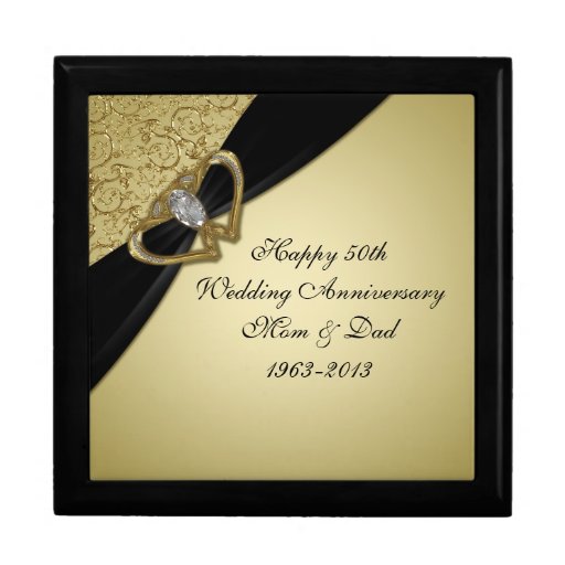 50th Wedding Anniversary Gift Box Zazzle