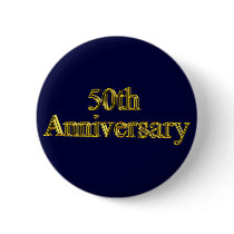 50th Wedding Anniversary Gifts Pinback Button