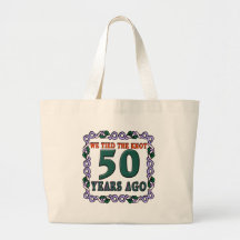 50th Wedding Anniversary Gifts Canvas Bags