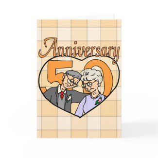 50th Wedding Anniversary Gifts card