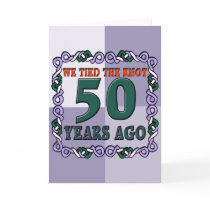 50th Wedding Anniversary Gifts Card