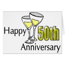 50th Wedding Anniversary Gifts Greeting Card