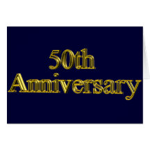 50th Wedding Anniversary Gifts Greeting Card