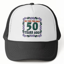 50th Wedding Anniversary Gifts Trucker Hats