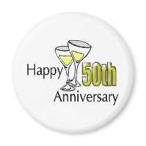50th Wedding Anniversary Gifts Refrigerator Magnets