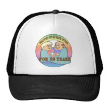 50th Wedding Anniversary Gifts Mesh Hat