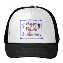 50th Wedding Anniversary Gifts Mesh Hats