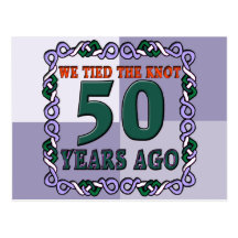 50th Wedding Anniversary Gifts Post Card