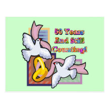 50th Wedding Anniversary Gifts Post Card