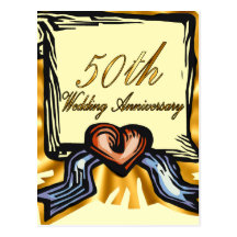 50th Wedding Anniversary Gifts Post Card