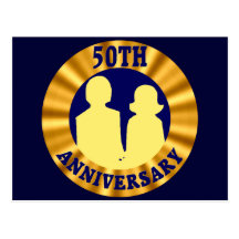50th Wedding Anniversary Gifts Post Card
