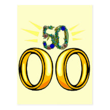 50th Wedding Anniversary Gifts Post Card