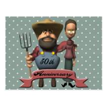50th Wedding Anniversary Gifts Post Card