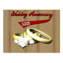 50th Wedding Anniversary Gifts Post Cards