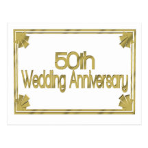 50th Wedding Anniversary Gifts Post Cards