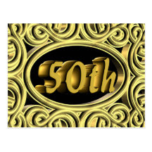 50th Wedding Anniversary Gifts Postcard