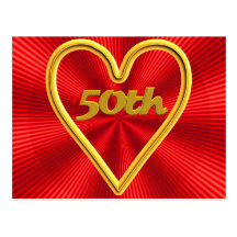 50th Wedding Anniversary Gifts Postcards