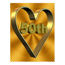 50th Wedding Anniversary Gifts Postcards
