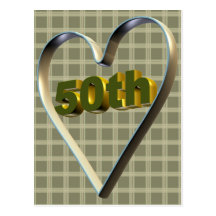 50th Wedding Anniversary Gifts Postcards