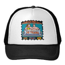 50th Wedding Anniversary Gifts Trucker Hat