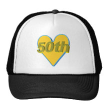 50th Wedding Anniversary Gifts Trucker Hat