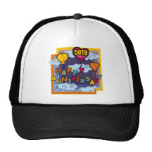 50th Wedding Anniversary Gifts Trucker Hats