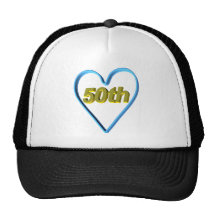 50th Wedding Anniversary Gifts Trucker Hats
