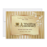 50th Wedding Anniversary - Gold invitations