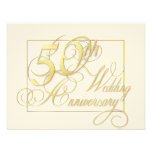 50th Wedding Anniversary - Inexpensive Invitations invitations