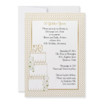 50th Wedding Anniversary Invitation