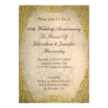 50th Wedding Anniversary Invitation