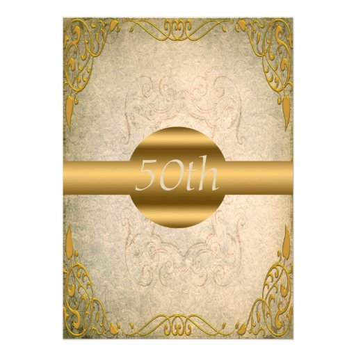 50th Wedding Anniversary Invitation