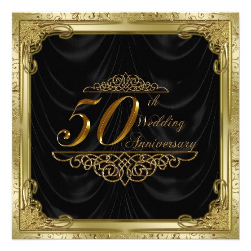 50th Wedding Anniversary Invitation (front side)