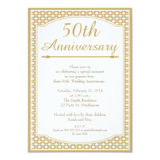 50th wedding anniversary invitations cards