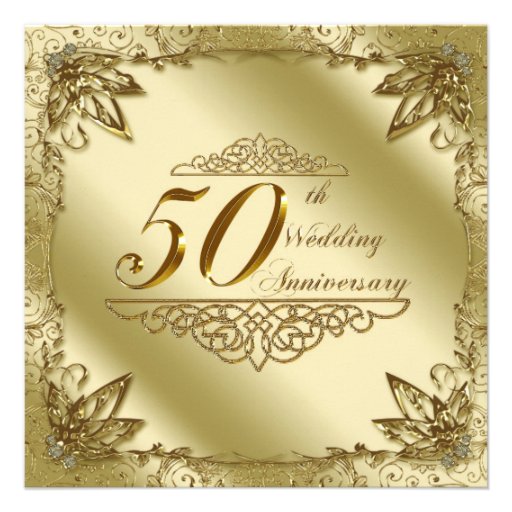 50th Wedding Anniversary Invitation