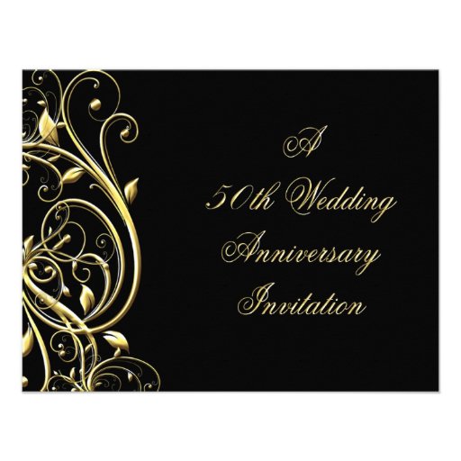 50th Wedding Anniversary Invitation