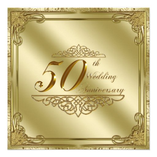 50th Wedding Anniversary Invitation