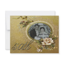 50th Wedding anniversary invitation announcement