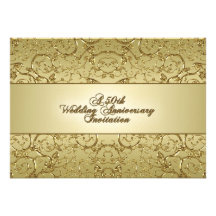 50th Wedding Anniversary Invitation Card