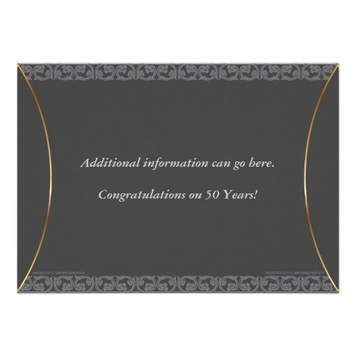 50th Wedding Anniversary Invitations