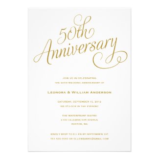 50TH | WEDDING ANNIVERSARY INVITATIONS