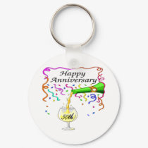 50th wedding anniversary keychains