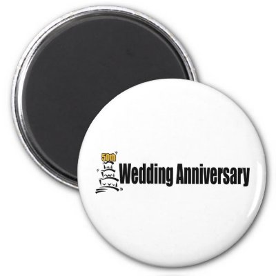 50th wedding anniversary magnets