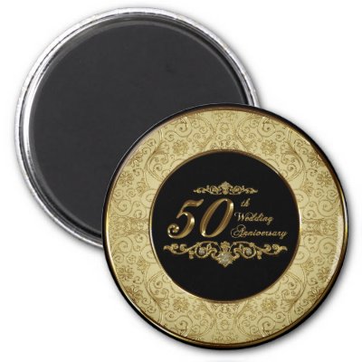 50th Wedding Anniversary Magnet